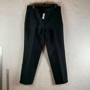 Talbots Women's Black‎ Silk Cotton Straight Leg Lined Casual Pants Size 8 NWT